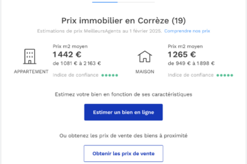 Prix au m2 de l’immobilier en Corrèze, un marché essentiellement local