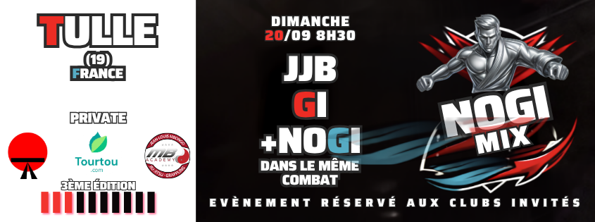 No Gi MIX Tulle : La compétition de JJB en Limousin